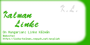 kalman linke business card